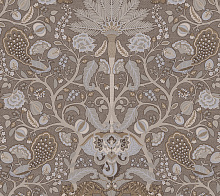 Серые обои с узором Loymina British Style Garden Brit 10 004